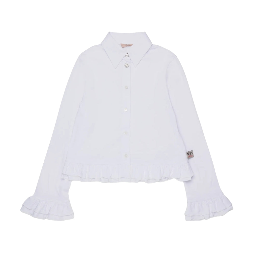 N°21 Kids Ruffled Shirt