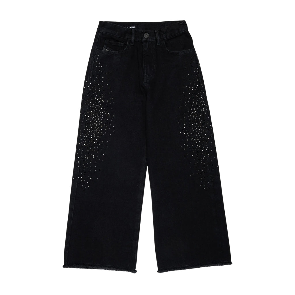 Diesel Kids Wide Leg Jeans