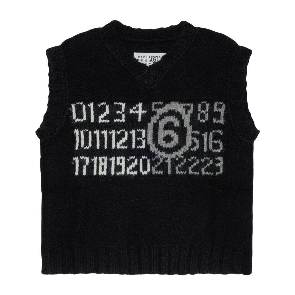 MM6 Kids Knit Sweater Vest