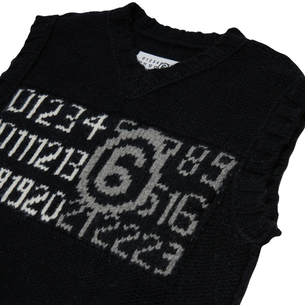 MM6 Kids Knit Sweater Vest