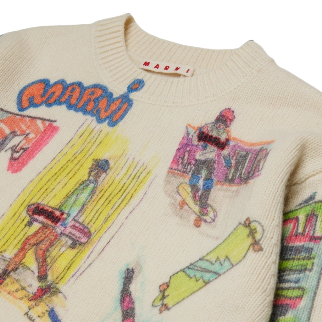 Marni Kids Printed Sweater