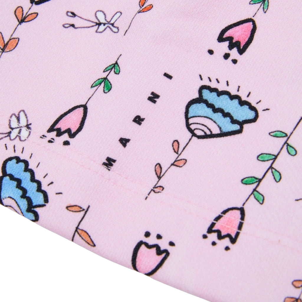 Marni Kids Printed Pleated Skirt
