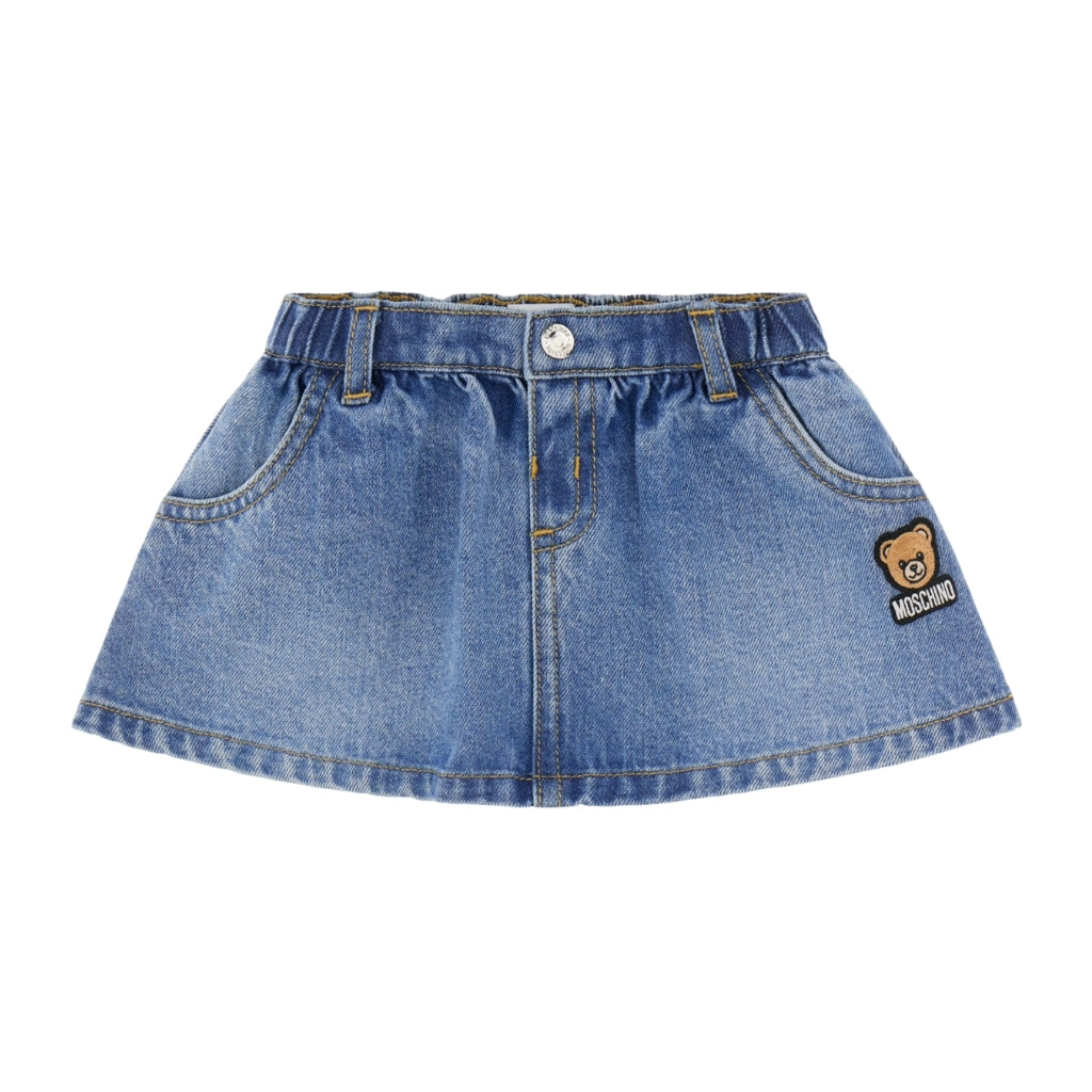 Moschino Kids Denim Skirt