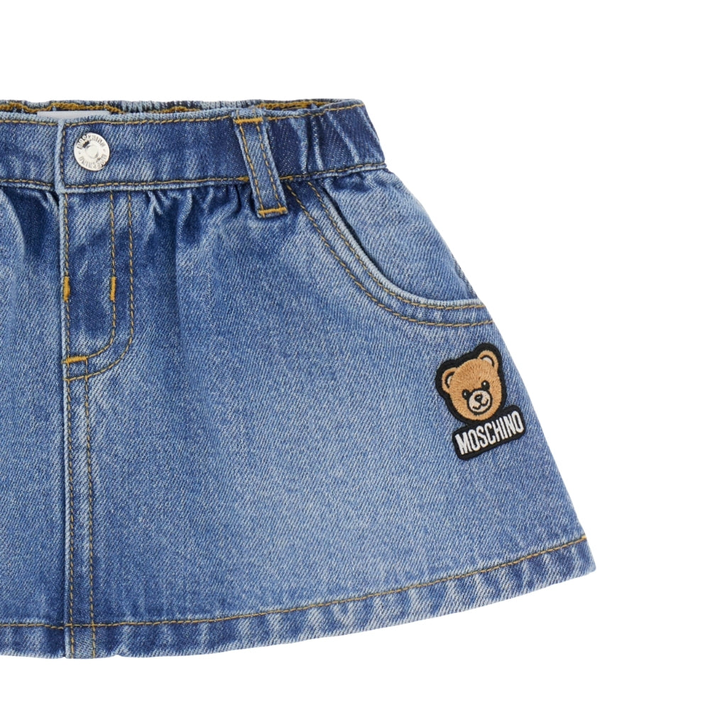 Moschino Kids Denim Skirt