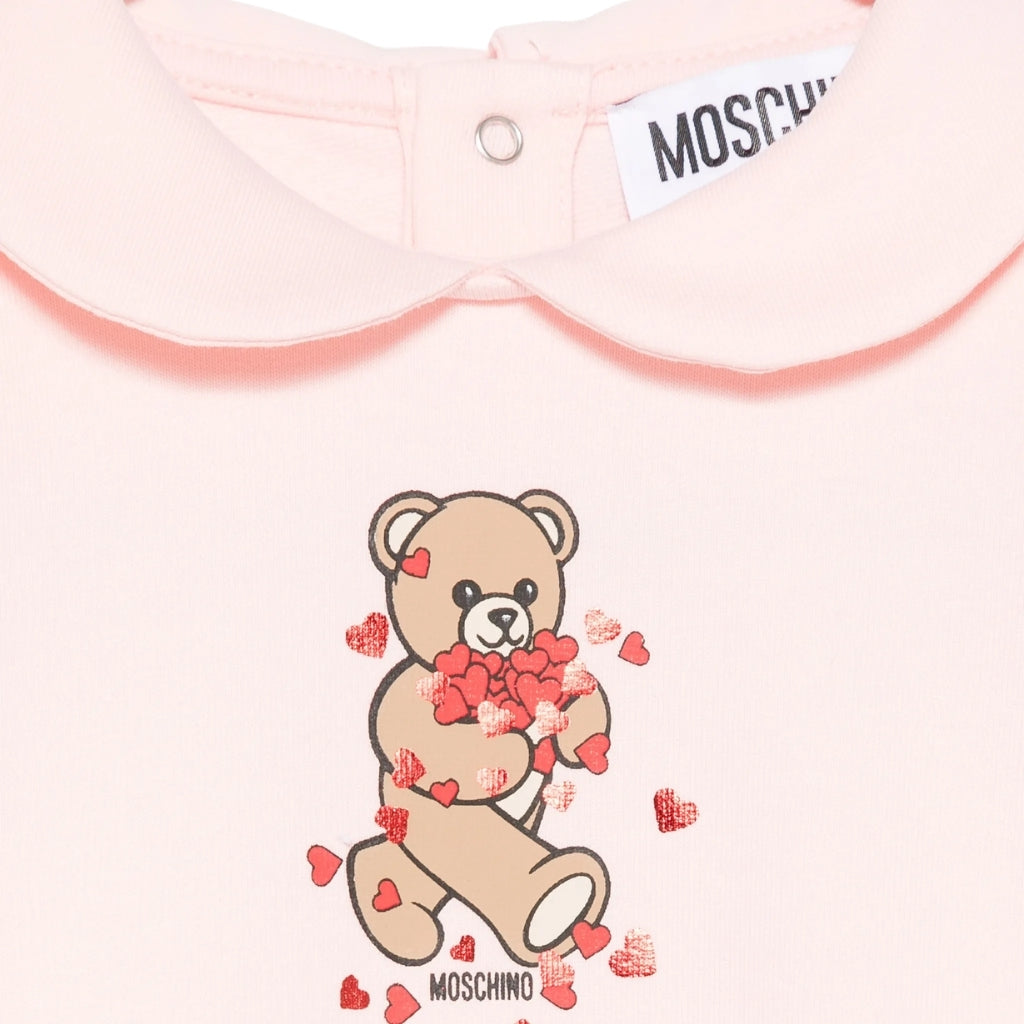 Moschino Kids Romper and Bib Set
