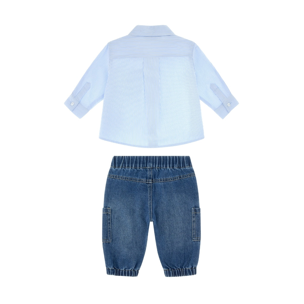 Moschino Kids Shirt and Denim Trousers Set