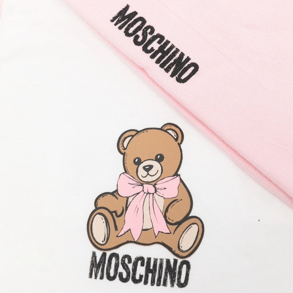 Moschino Kids Hat and Bib Gift Set