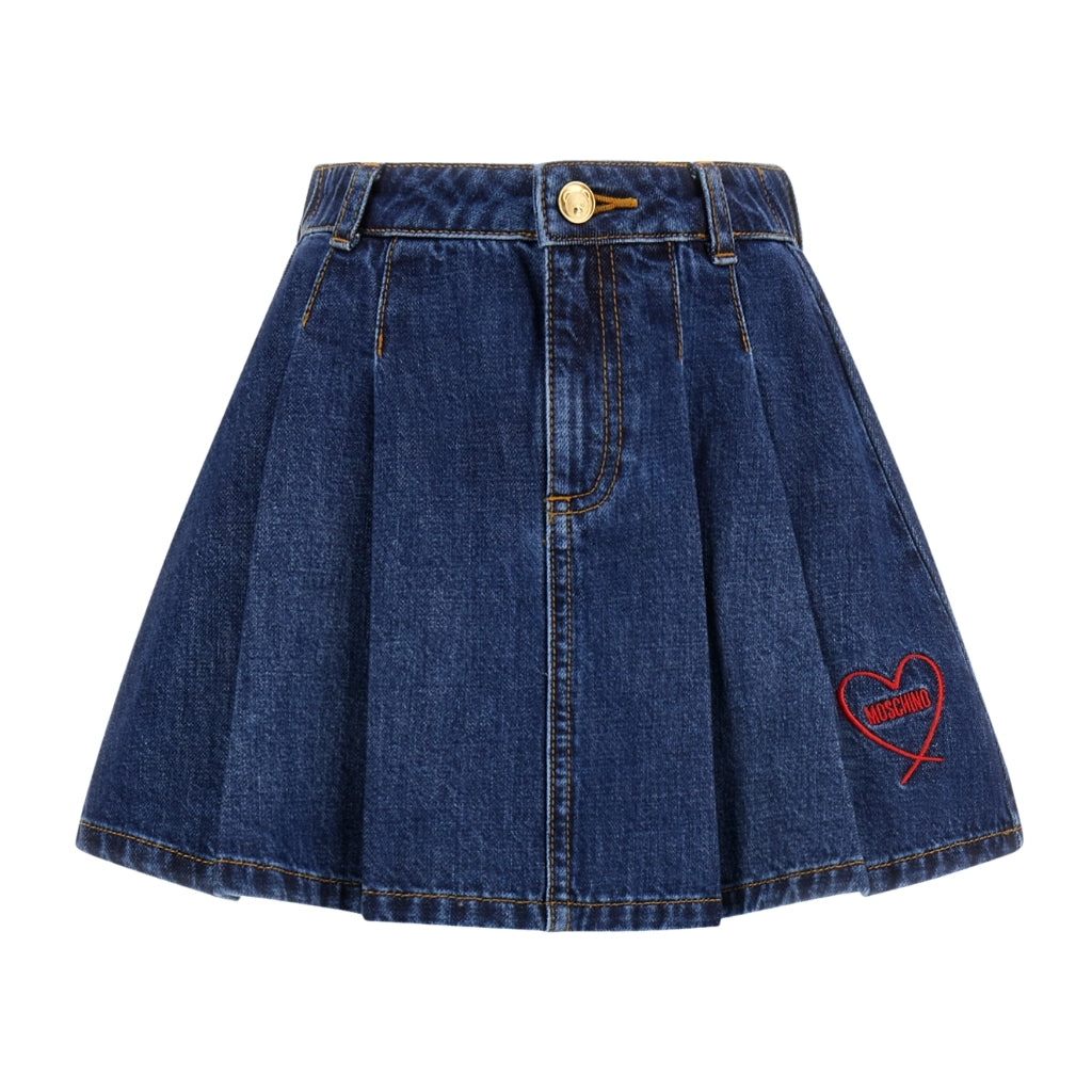 Moschino Kids Denim Skirt