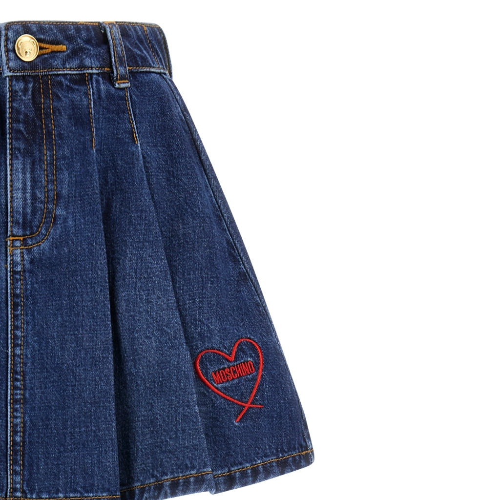 Moschino Kids Denim Skirt