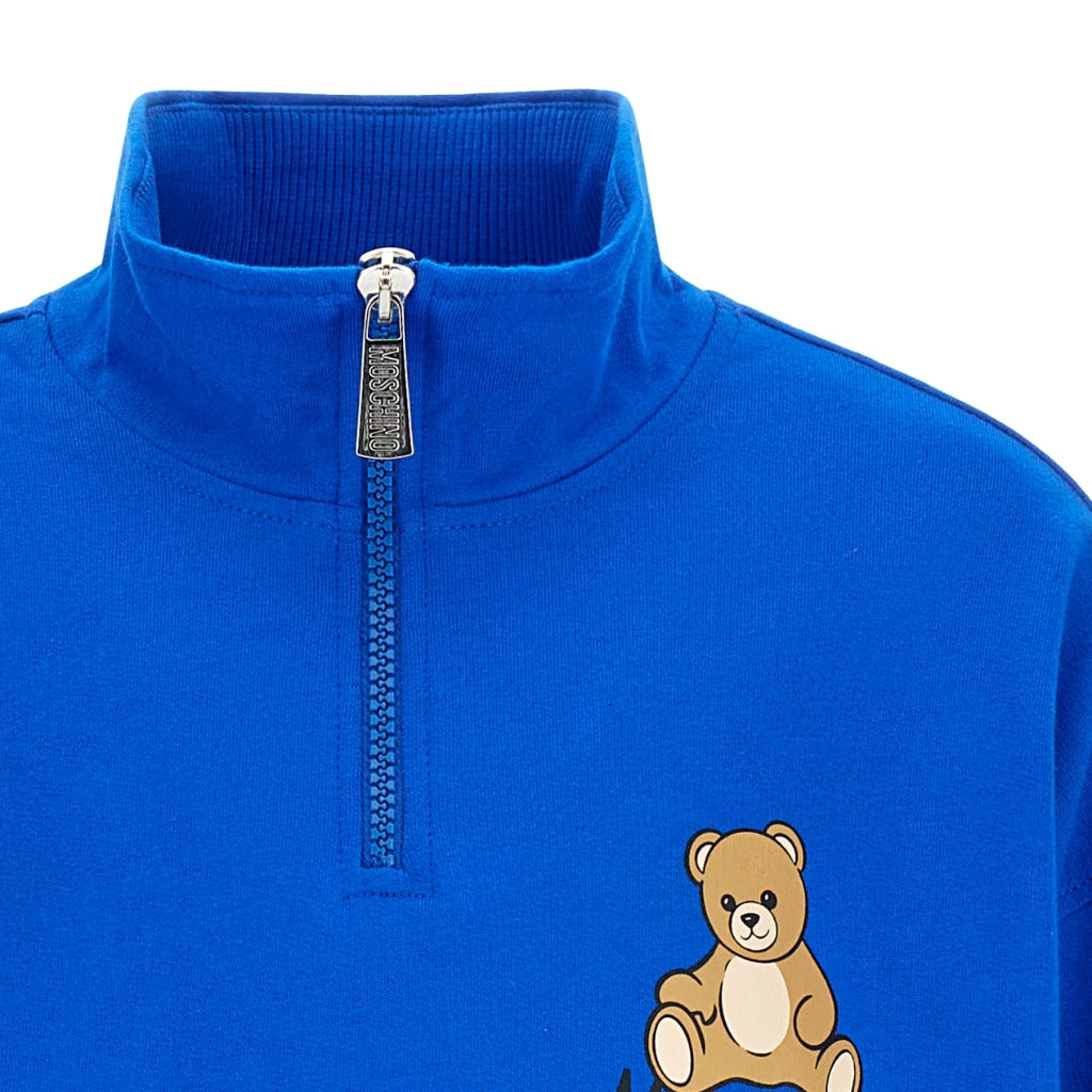 Moschino Kids Half Zip Sweatshirt