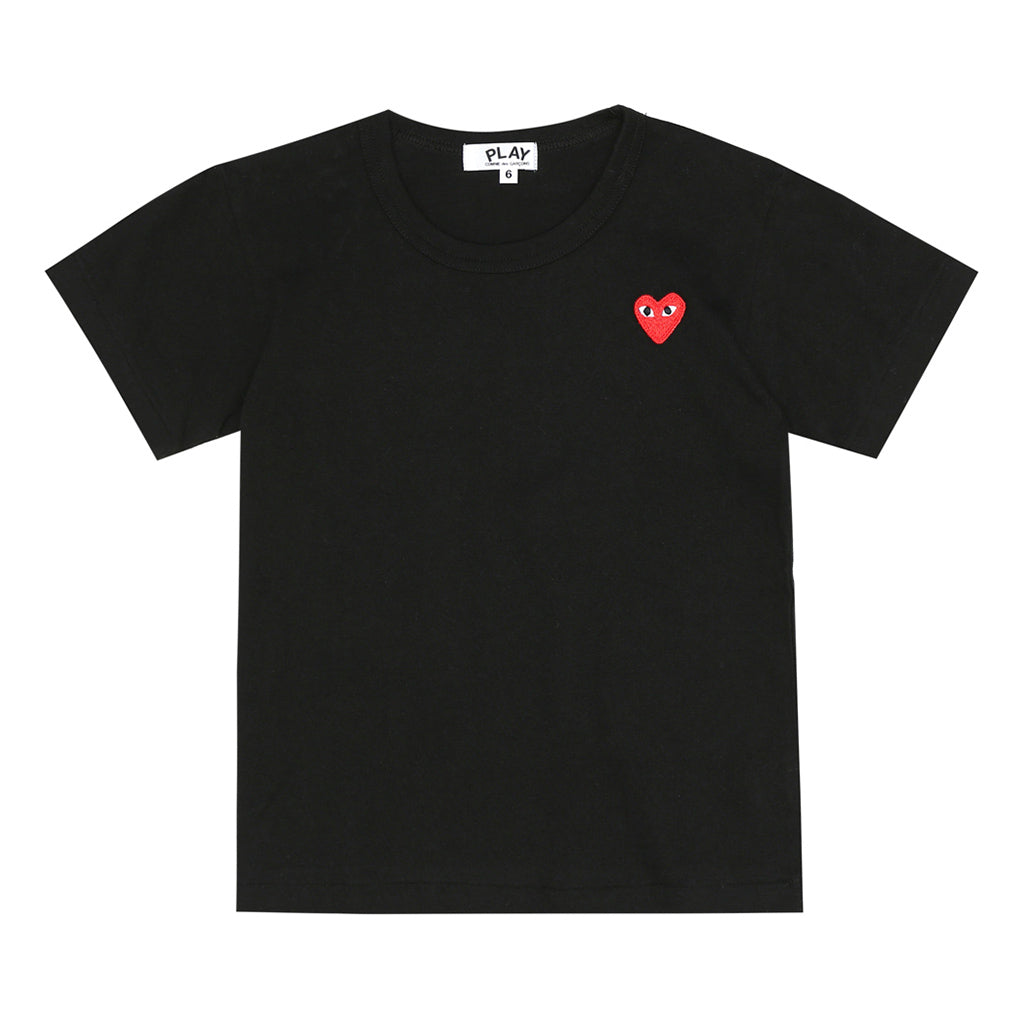 Comme Des Garçons Play Kids Kids T-shirt Red Emblem Red Heart