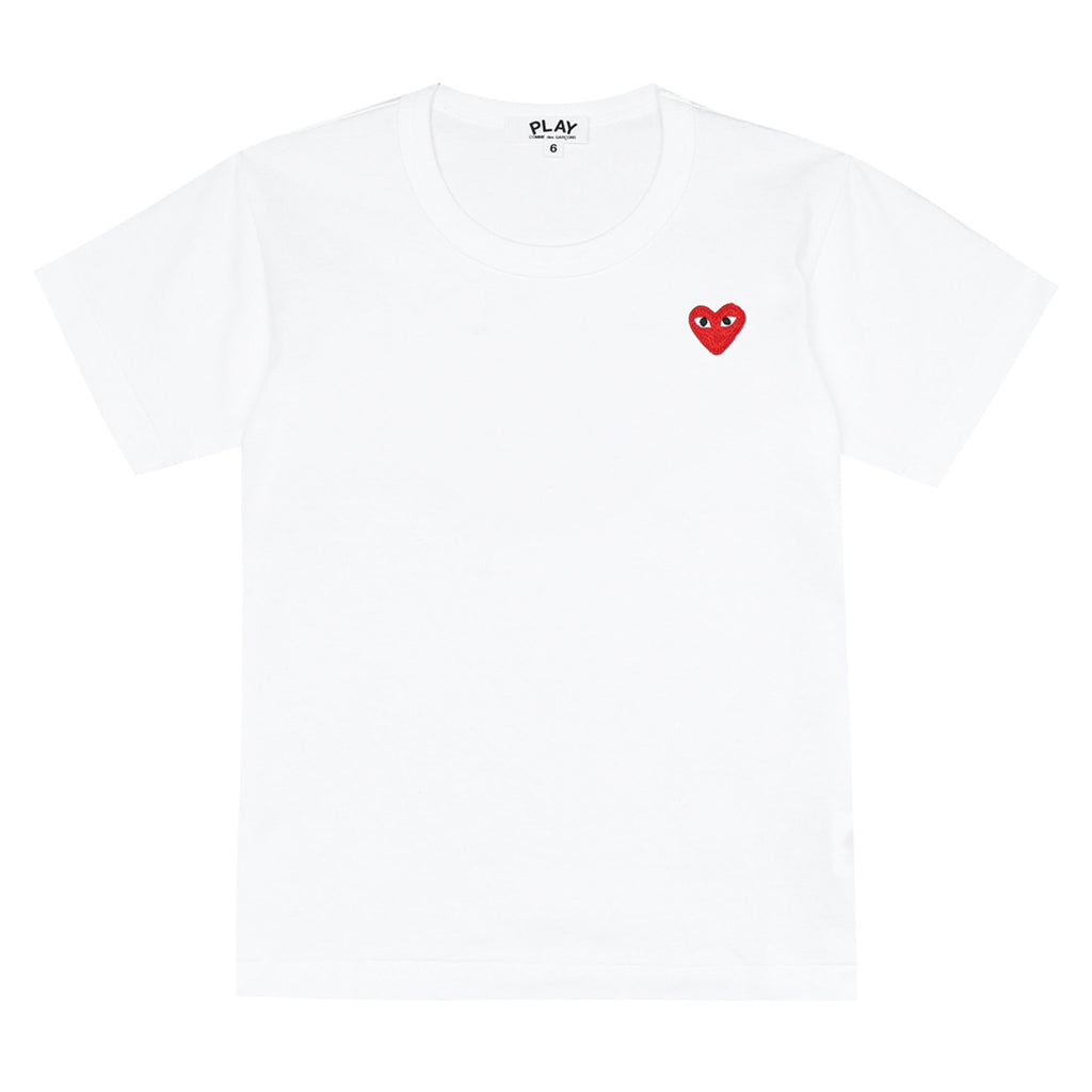Comme Des Garçons Play Kids Kids T-shirt Red Emblem Red Heart