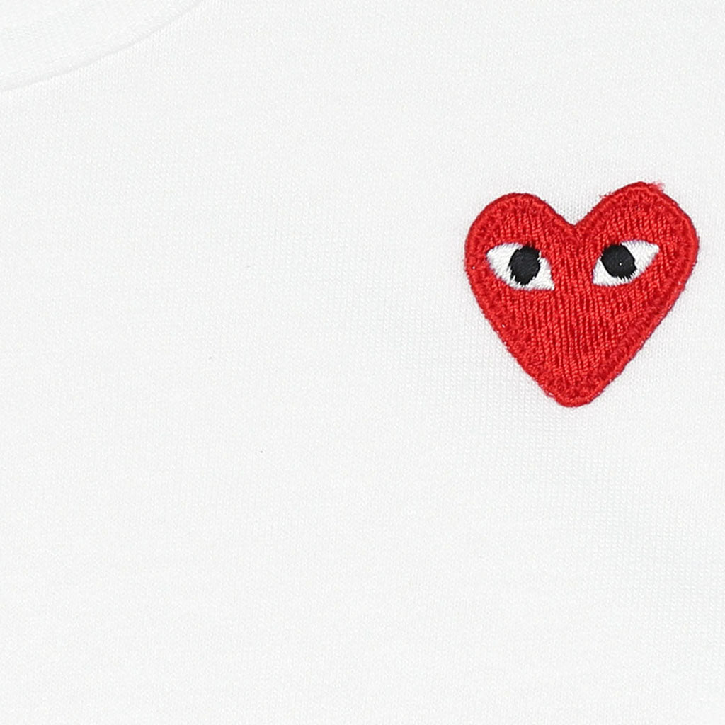 Comme Des Garçons Play Kids Kids T-shirt Red Emblem Red Heart