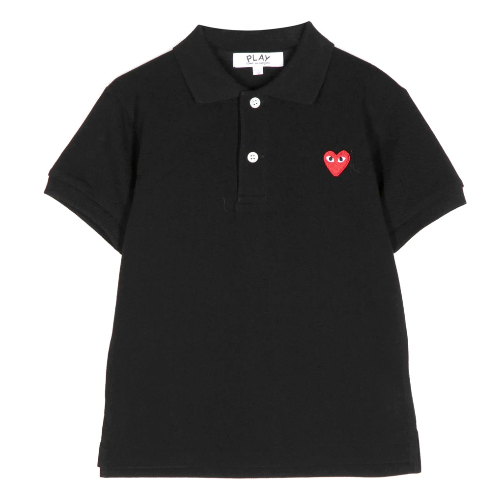 Comme Des Garçons Play Kids Kids Polo Shirt Red Heart