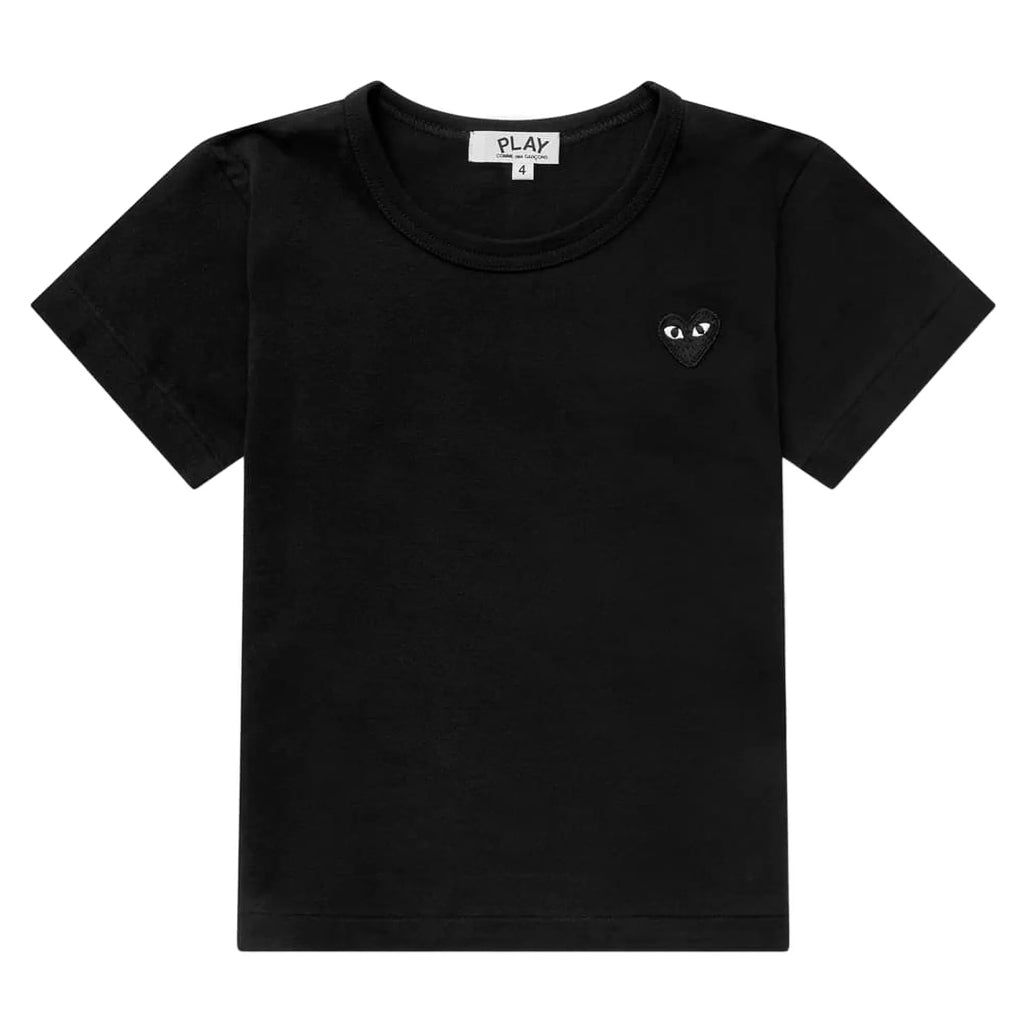 Comme Des Garçons Play Kids Kids T-shirt Black Emblem Black Heart