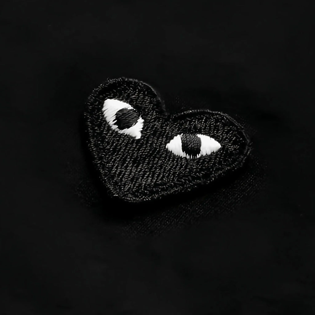 Comme Des Garçons Play Kids Kids T-shirt Black Emblem Black Heart