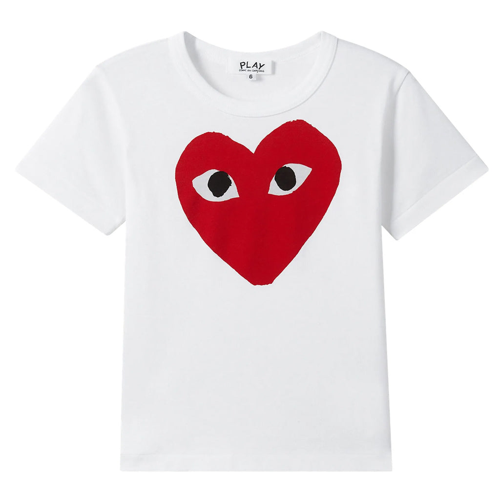 Comme Des Garçons Play Kids Kids T-shirt Logo Print Red Heart