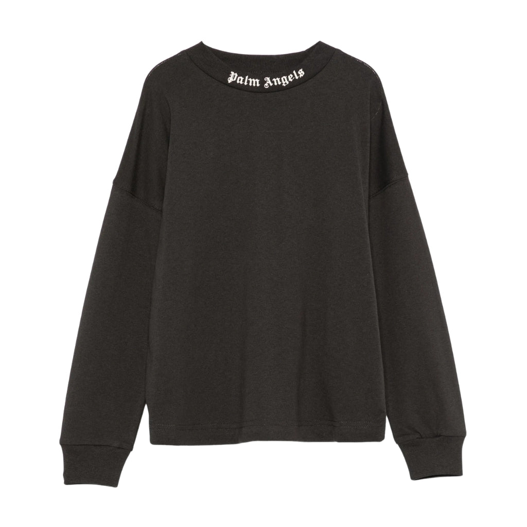 Palm Angels Kids Jersey T-shirt Long Sleeves
