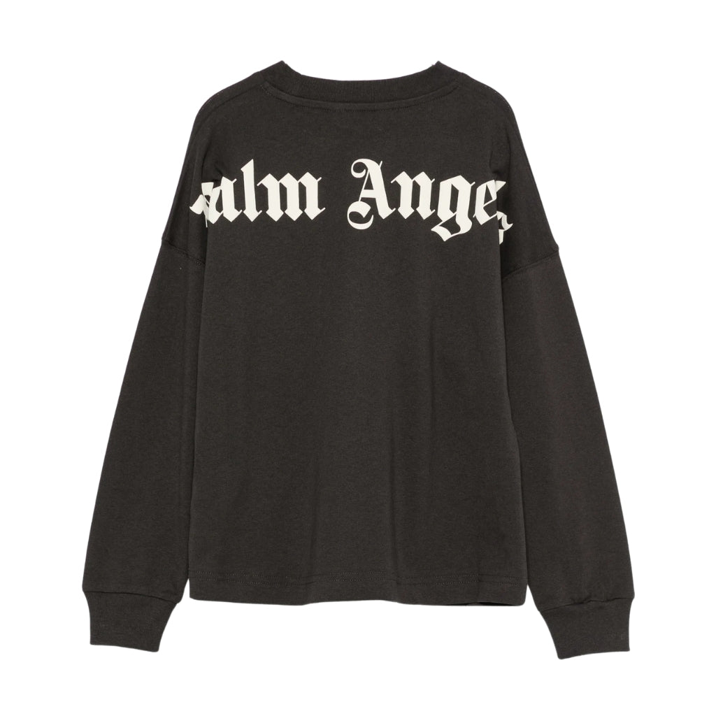 Palm Angels Kids Jersey T-shirt Long Sleeves