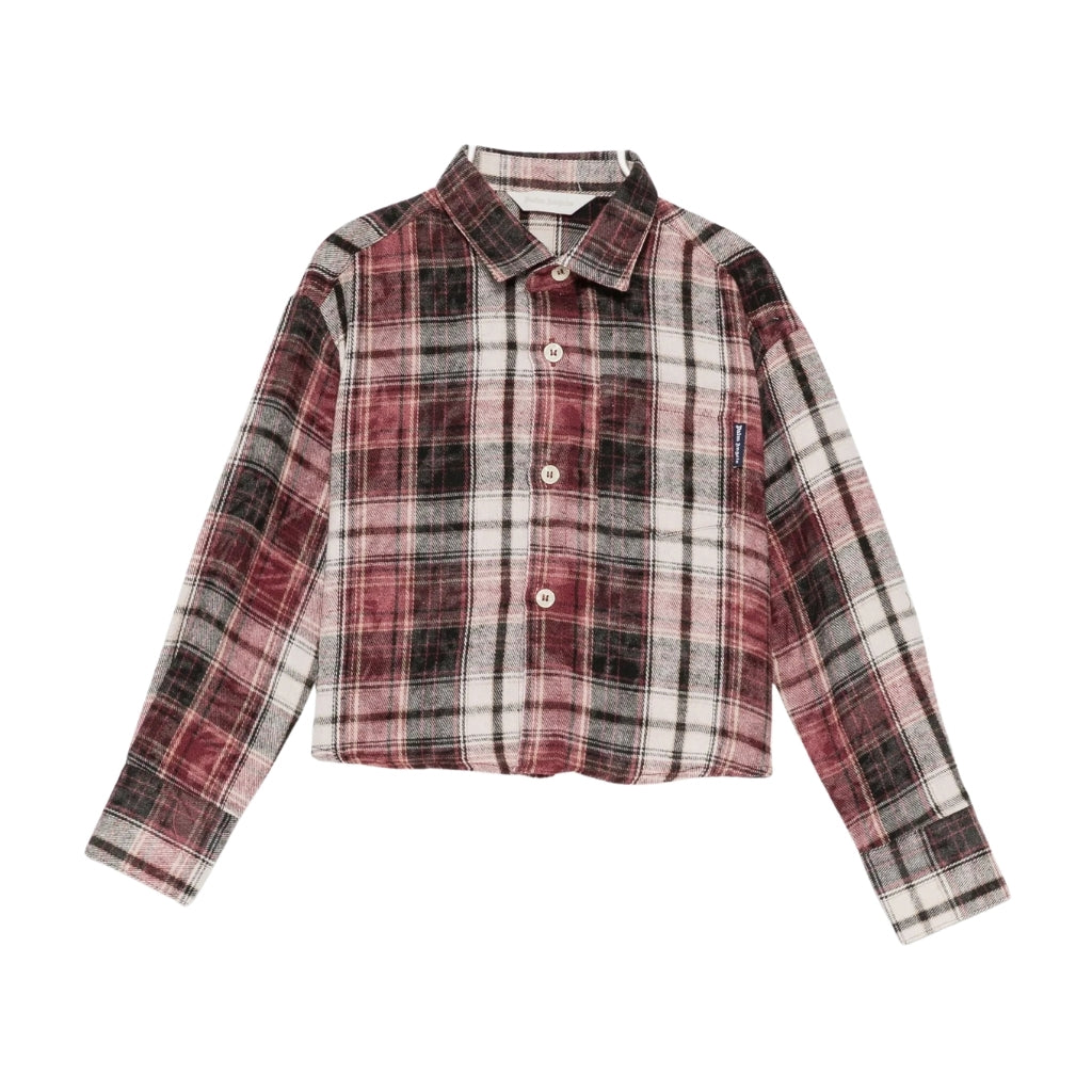 Palm Angels Kids Flanel Shirt