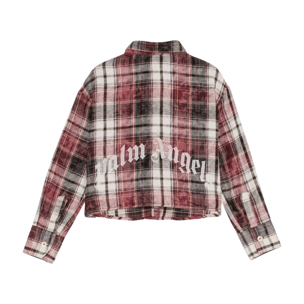Palm Angels Kids Flanel Shirt
