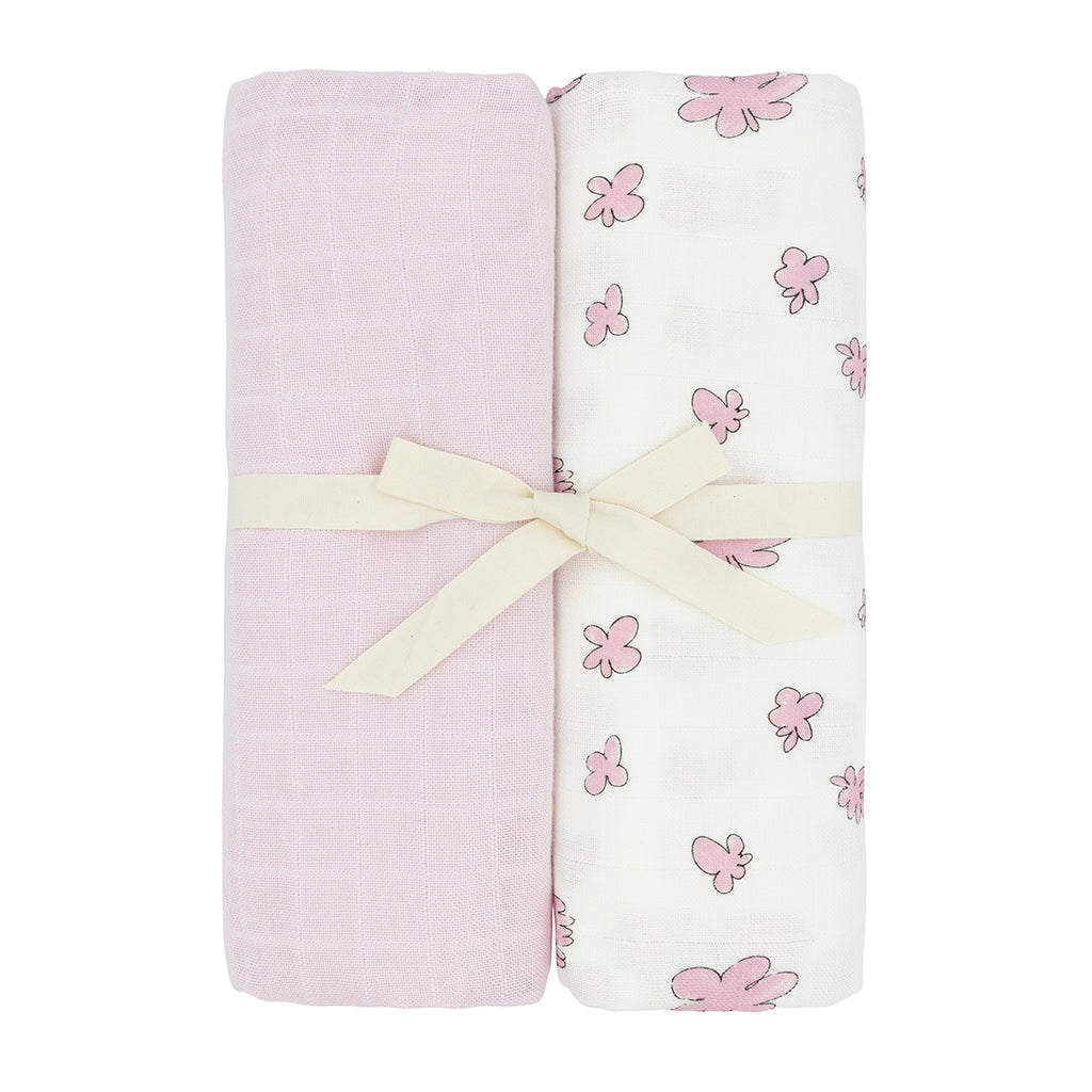 KINDRED 2 Pack Muslin - Printed Cloud