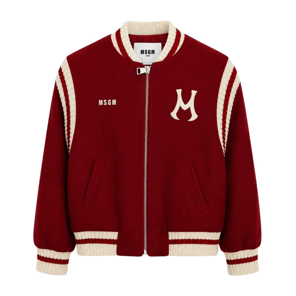 MSGM Kids M Logo Bomber Jacket