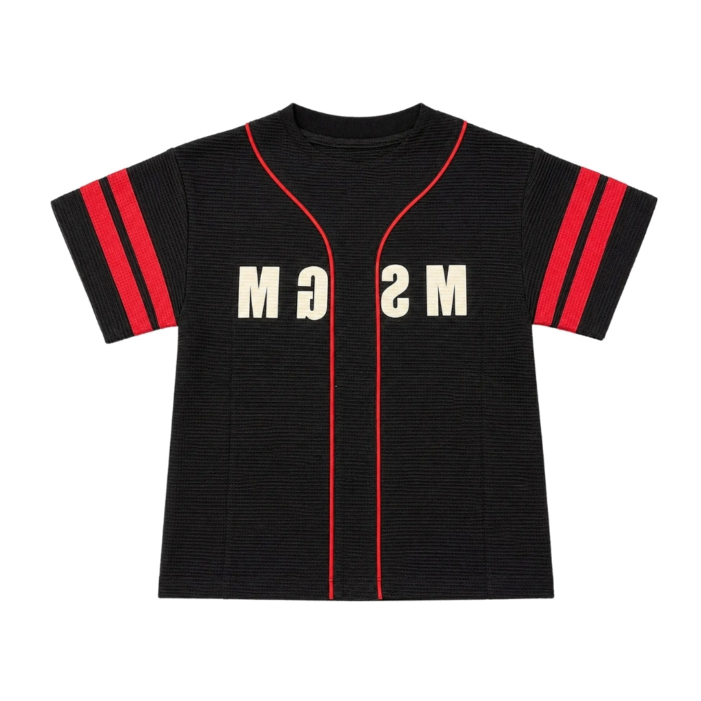 MSGM Kids Waffle Jersey T-shirt