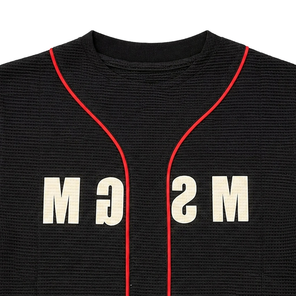 MSGM Kids Waffle Jersey T-shirt