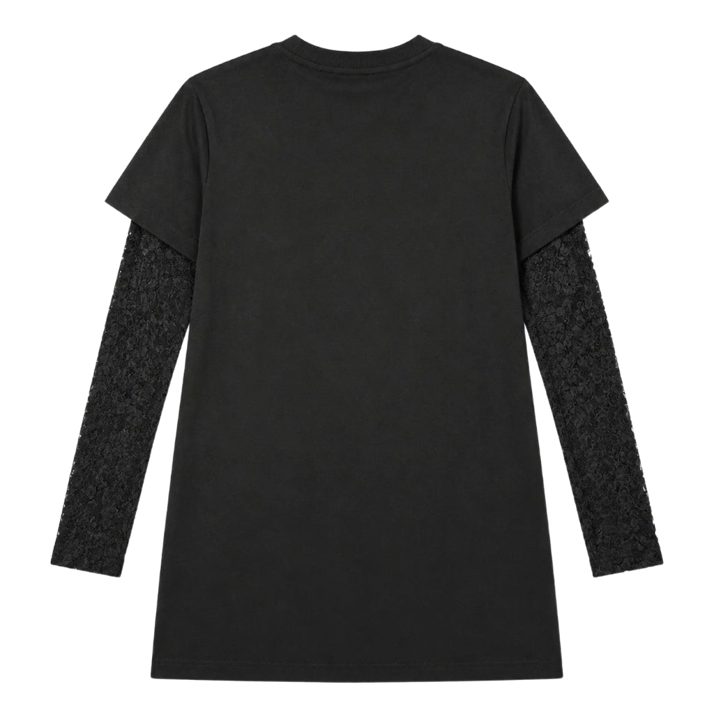 MSGM Kids Lace Sleeve T-shirt Dress