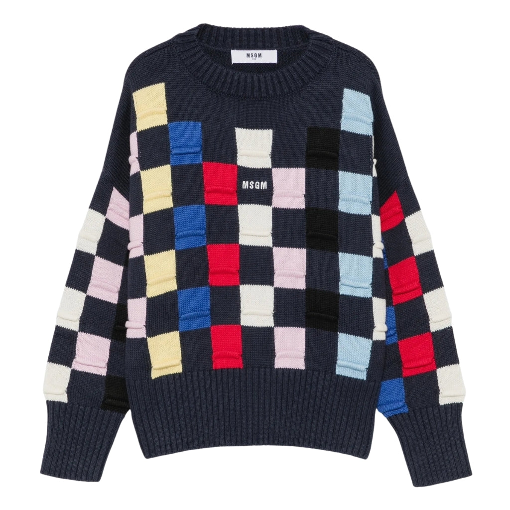 MSGM Kids Multi Col Sweater