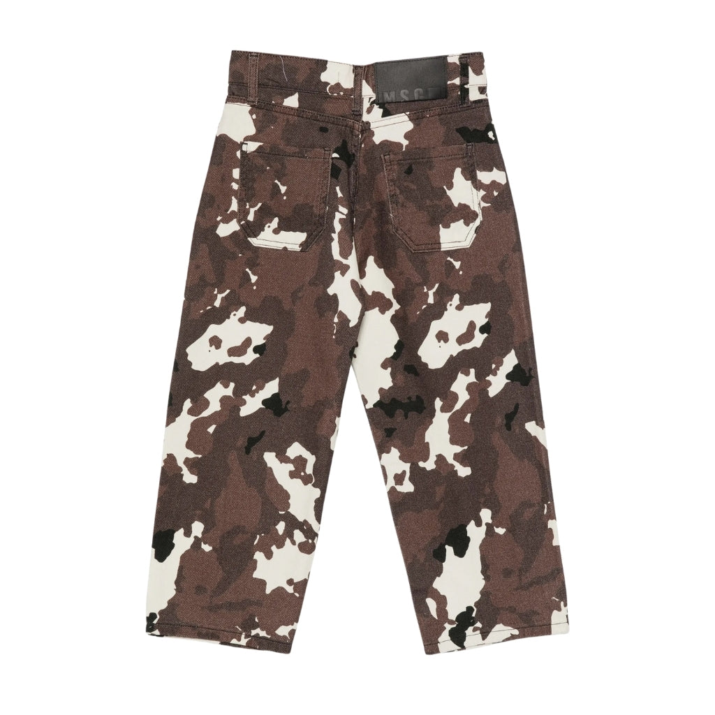 MSGM Kids Cow Print Pants
