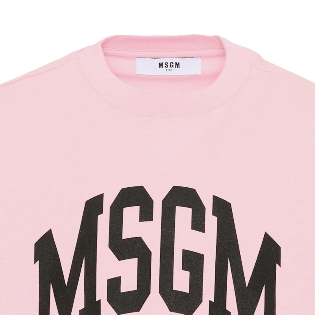MSGM Kids Logo Crop T-shirt