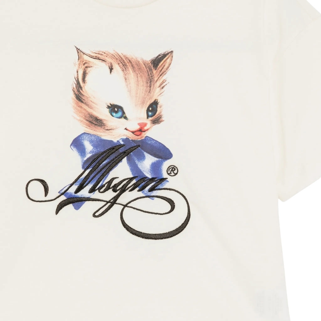 MSGM Kids Cat Print T-shirt