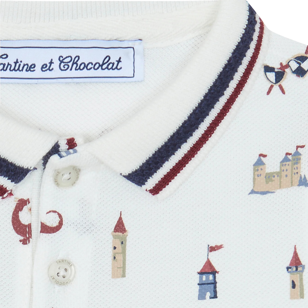Tartine Et Chocolat Printed Polo T-shirt
