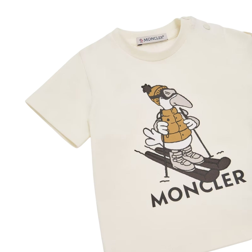 Moncler Enfant MonDuck Cotton Blend T-shirt