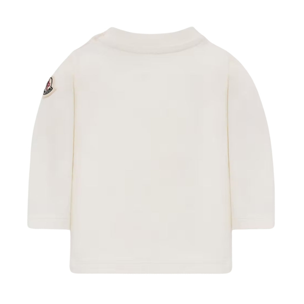 Moncler Enfant Floral Long Sleeve Cotton Blend T-shirt