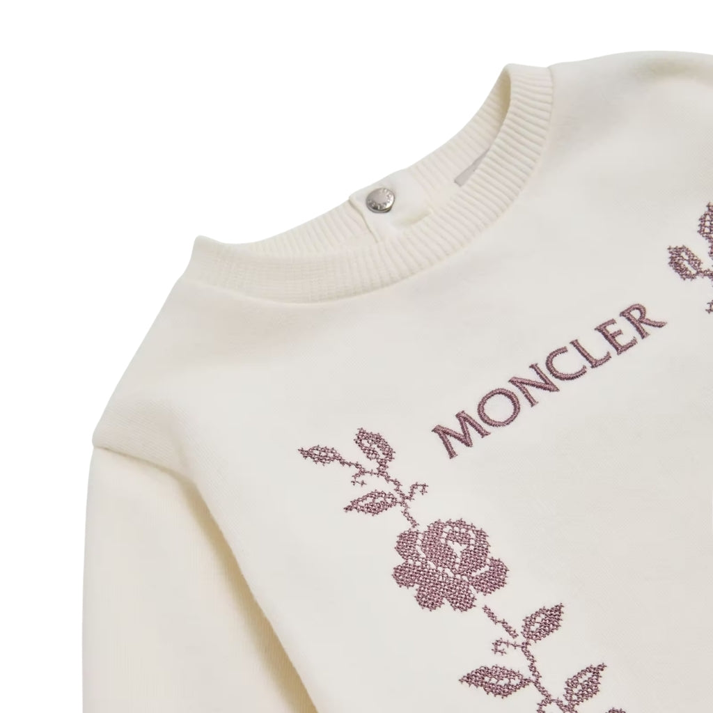 Moncler Enfant Embroidered Logo Stretch Cotton Fleece Set