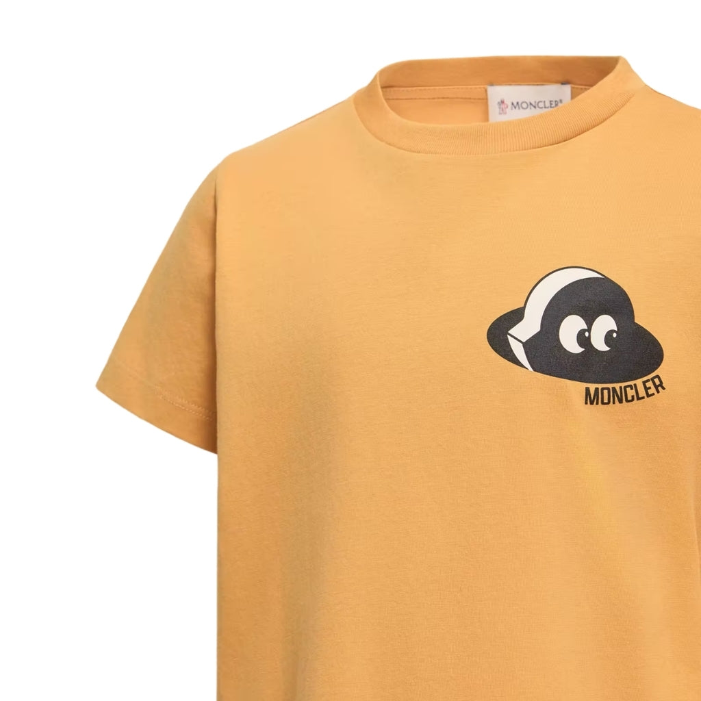 Moncler Enfant Tic Tac Toe Print Cotton Jersey T-shirt