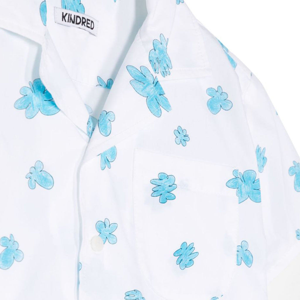 KINDRED Kelly Scribble Cloud Print Camp Shirt