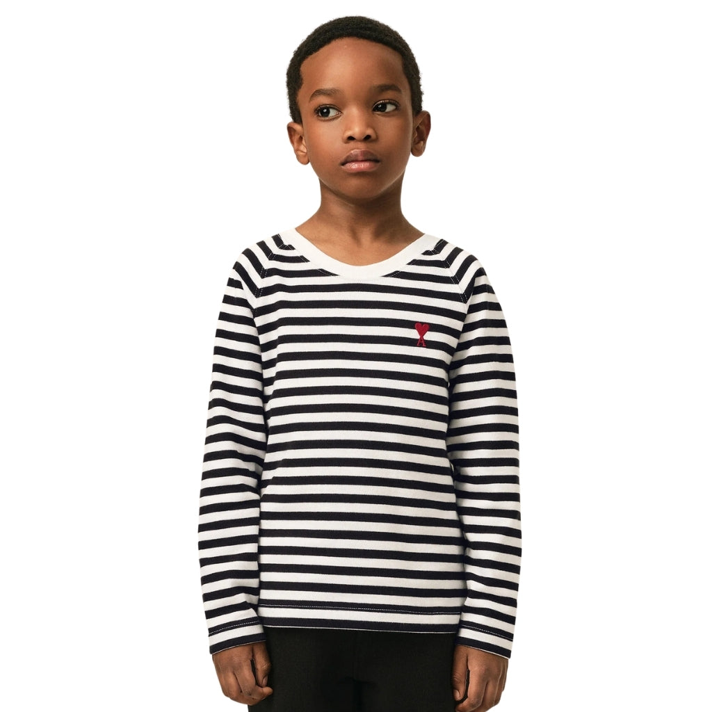 AMI Kids Striped Tee Shirt