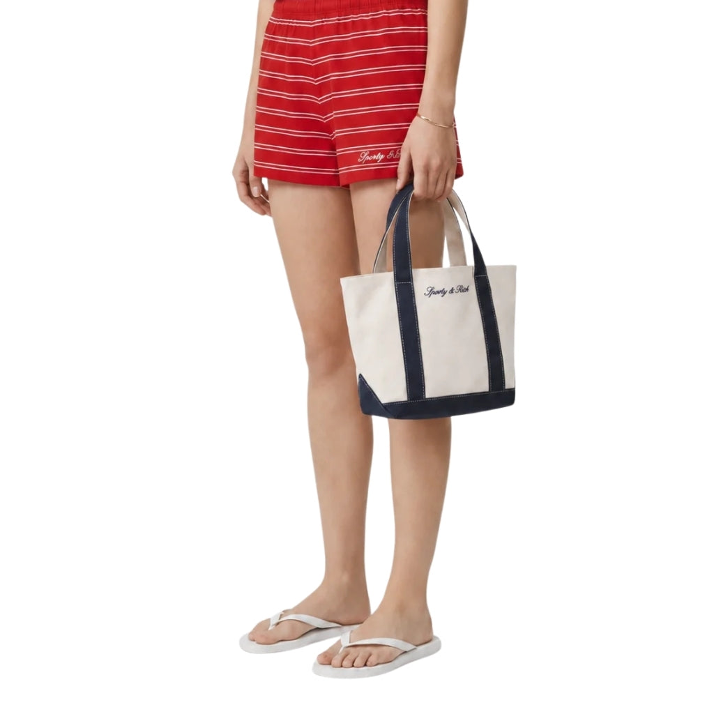 Sporty & Rich Kids Signature NY Logo Mini Tote