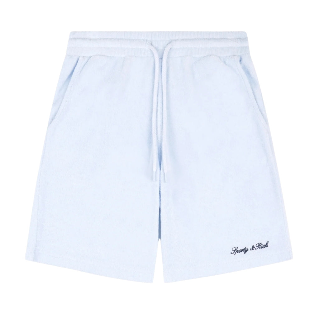 Sporty & Rich Kids Signature Logo Kids Terry Short