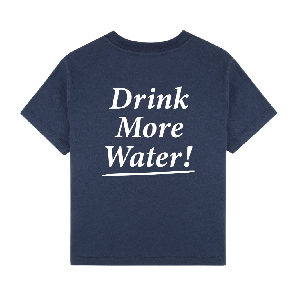 Sporty & Rich Kids Drink More Water Kids T-shirt