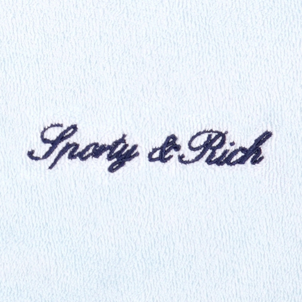 Sporty & Rich Kids Signature Logo Kids Terry Polo