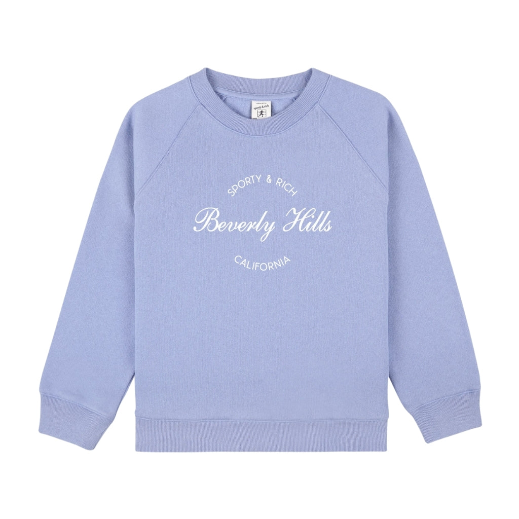 Sporty & Rich Kids Beverly Script Kids Crewneck