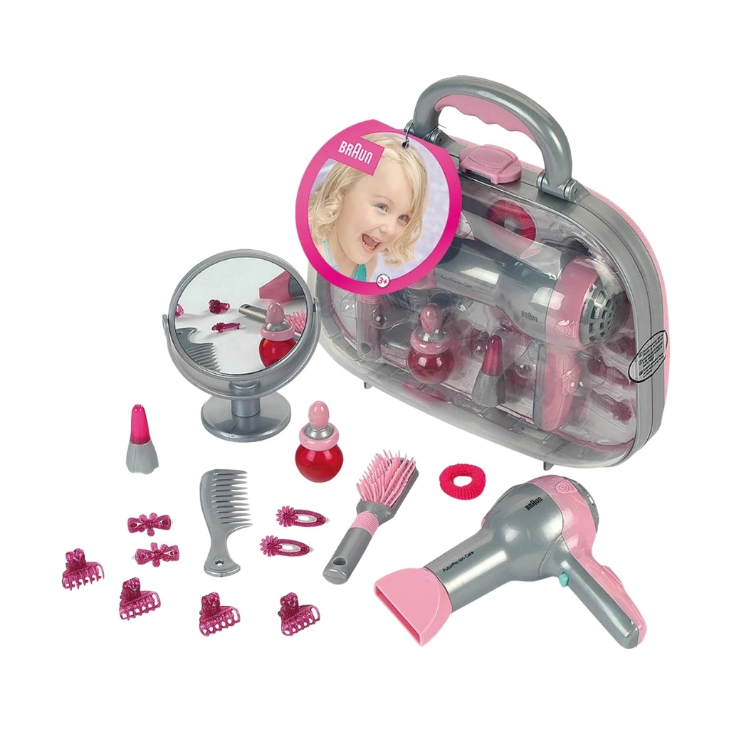 Klein Toys Beauty Case and Braun Hairdryer