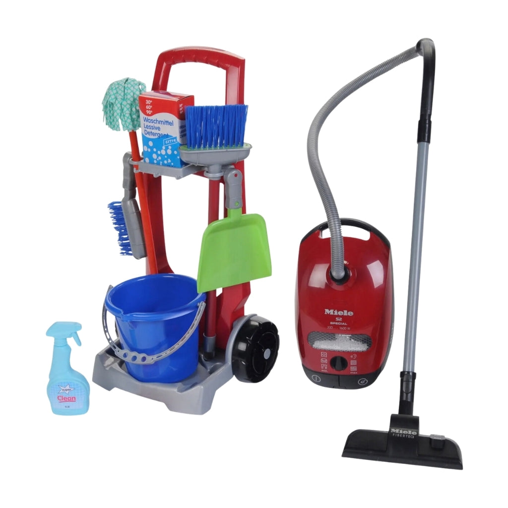 Klein Toys Clean Trolley and Vacuum Cleaner