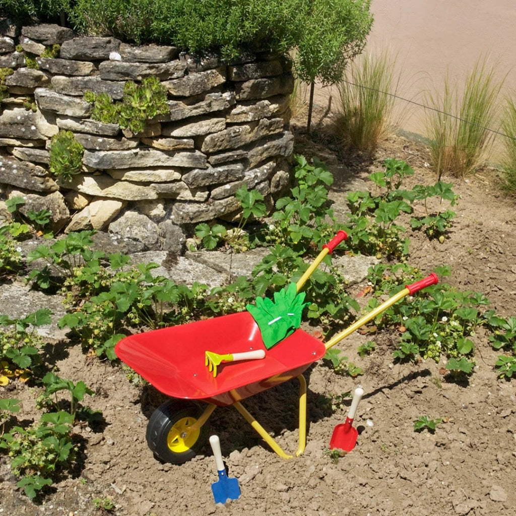 Klein Toys Metal Wheelbarrow and ACC