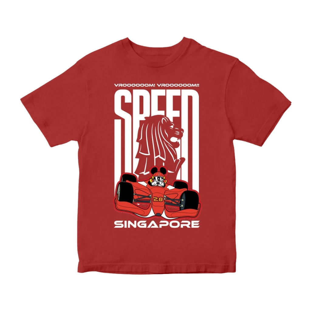 Goldwood Mickey SG Racer Merlion Silhouette T-shirt